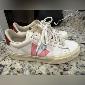 Veja Women’s Pink and Red Campo Sneakers size 37 (6)
